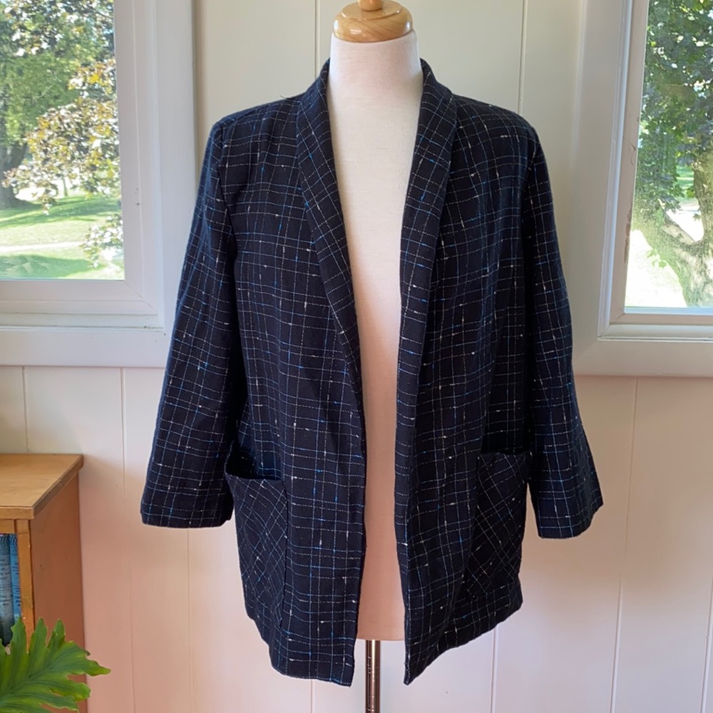 Vintage 80’s 90’s Open Front Blazer Jacket